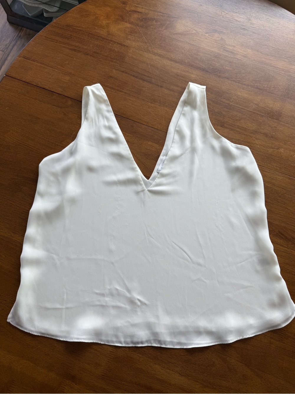Leith White V-Neck Camisole XL